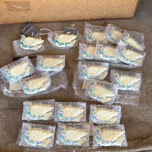 Elegant Cream Dove Ornaments for Home Parties